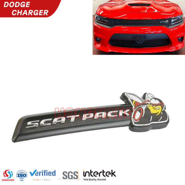 Dodge Charger 용 SCAT PACK BEE 그릴 엠블럼 2015 2016 2017 2018