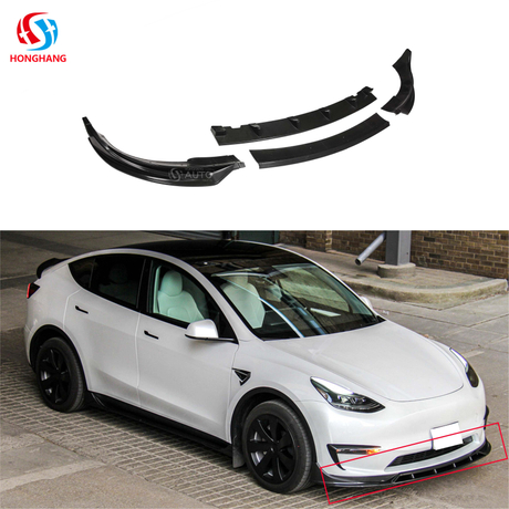 Сплиттер переднего бампера для Tesla Model Y 2017 2018 2019 2020 2021 2022 2023