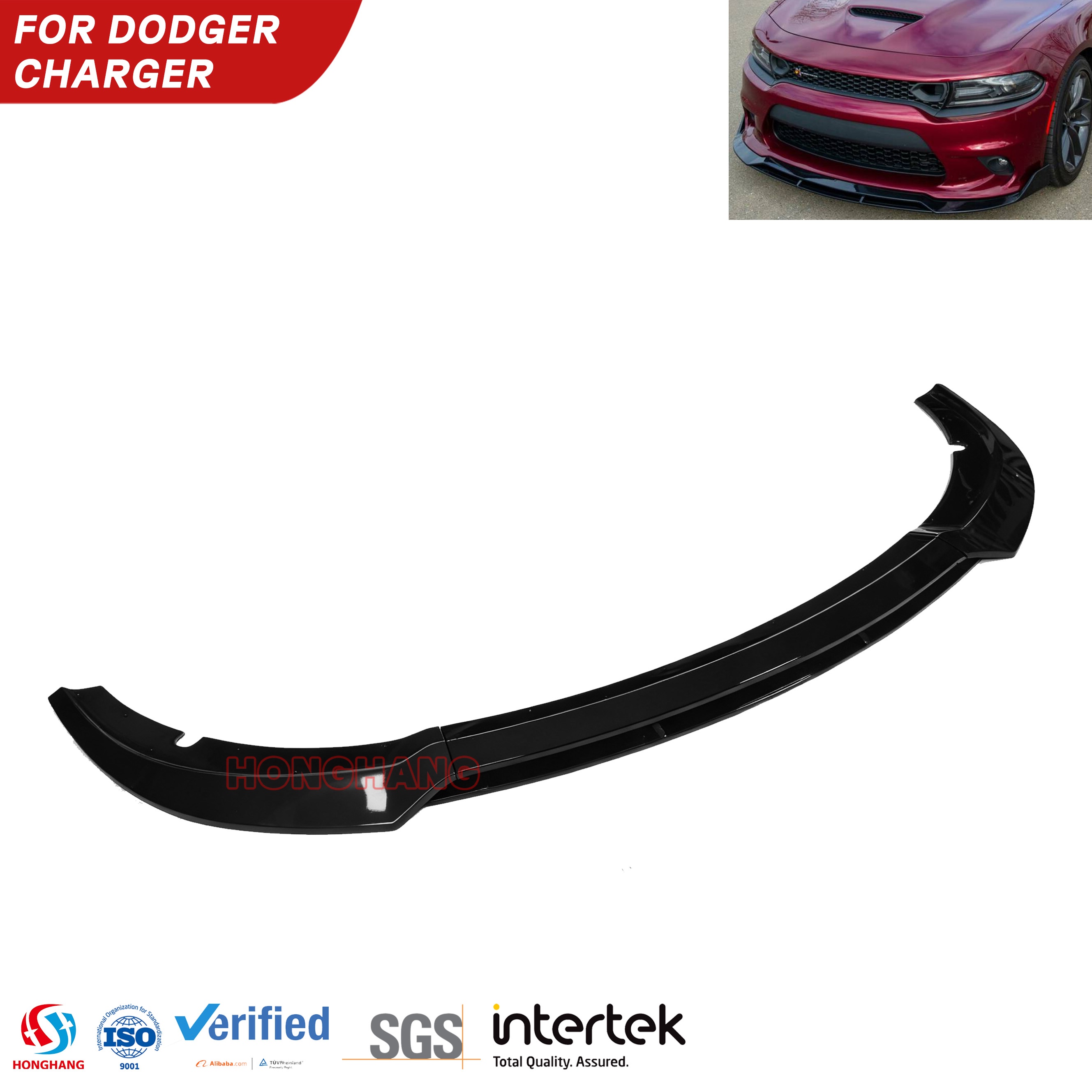 Dodge Charger SRT Splitter paraurti anteriore 2015 2016 2017 2018 2019 2020 2021