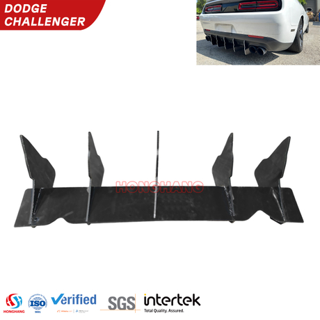 Задний диффузор Dodge Challenger, новый стиль, бампер, губа 2015 2016 2017 2018 2019 2020 2021 2022 2023