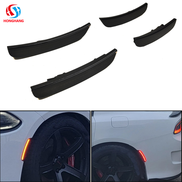 닷지 충전기 앞/뒤 LED 사이드 마커 라이트 2015 2016 2017 2018 2019 2020 2021