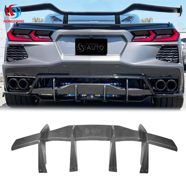 Диффузор заднего бампера в заводском стиле для Chevrolet Corvette C8 Z51 STG 2020 2021 2022 2023